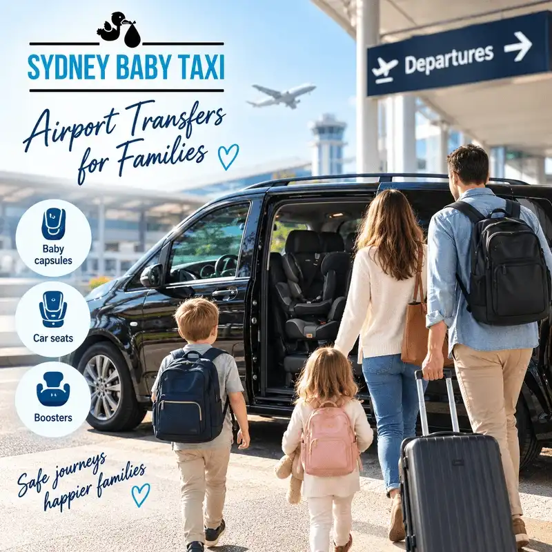 flying into sydney with a 5 year old and no car seat